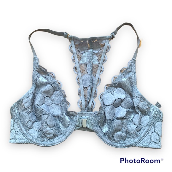 ✨ Lace Bralette Bundle of 3 - Green, Gray, and Light Pink - Picture 6 of 12